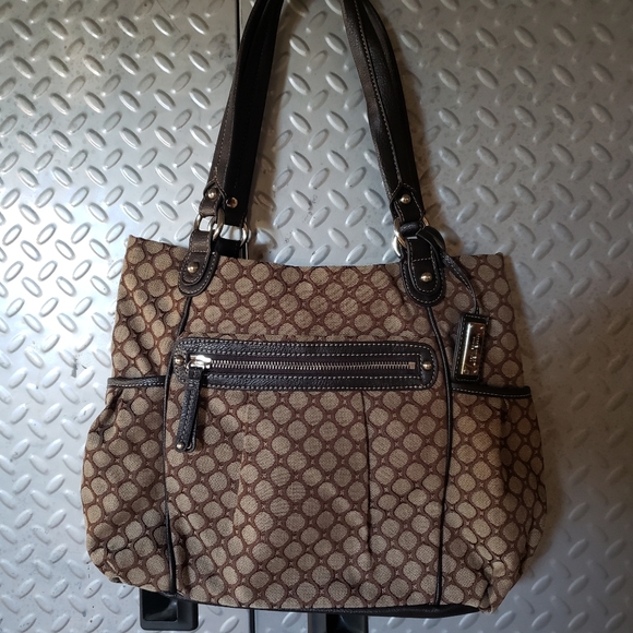 EUC NINE WEST geometric brown / neutral tones bag (OS) - Picture 6 of 13